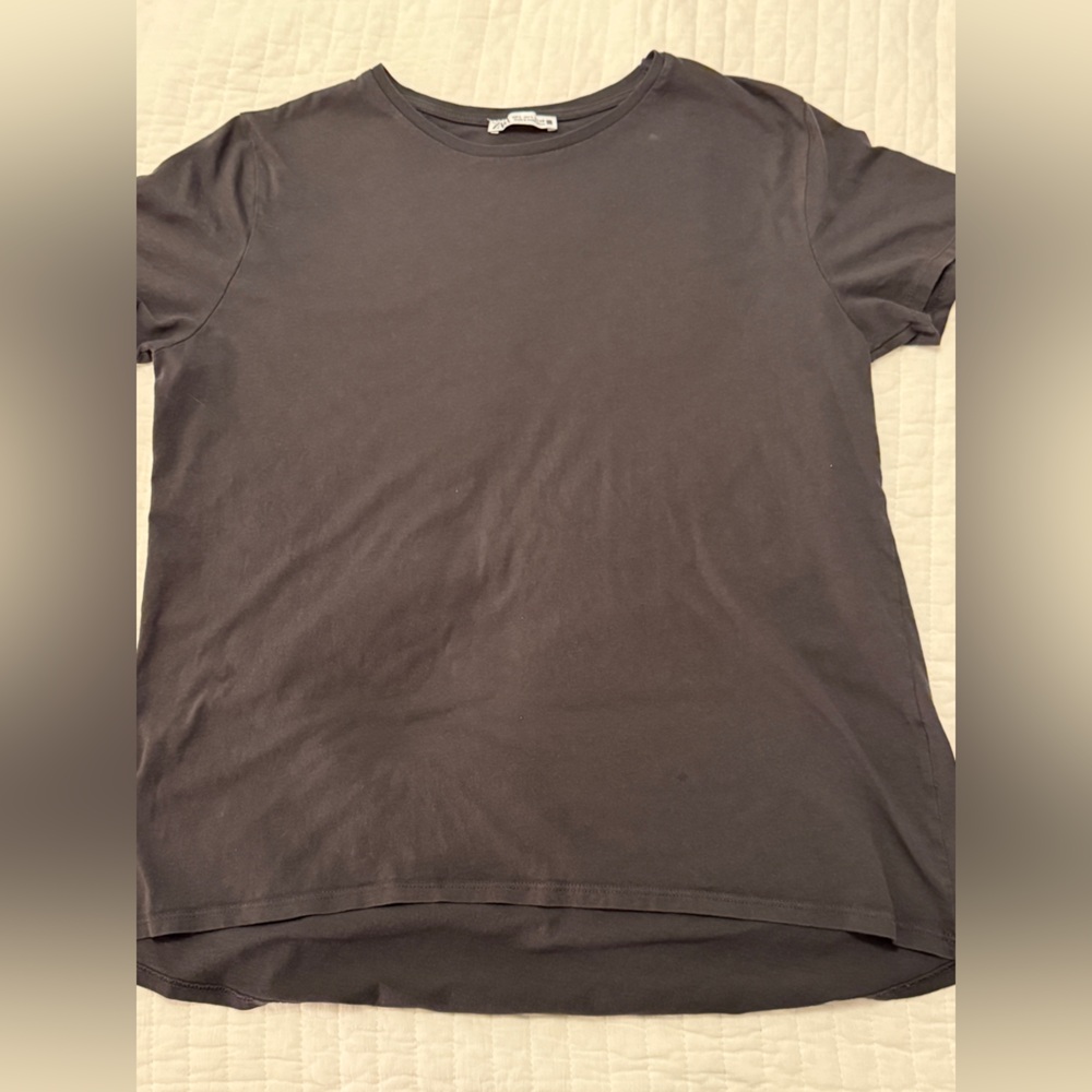 Zara Charcoal Gray Tee